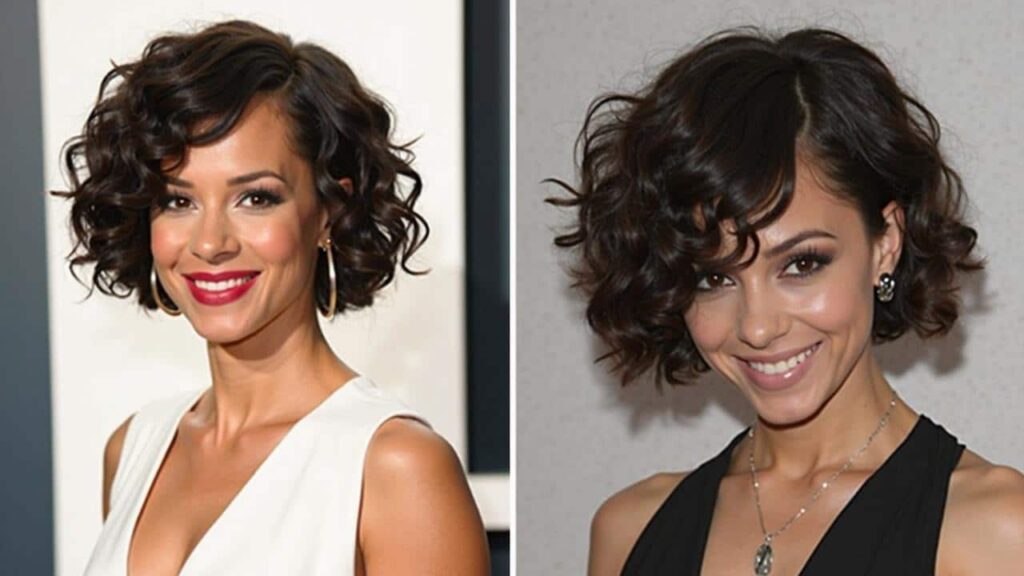 “Baby bob”: this is the ideal bob for curly hair for the new term