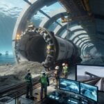 Engineers Reveal Progress Engineers confirm that construction is underway on an underwater rail line designed to connect entire continents through a vast deep sea tunnel