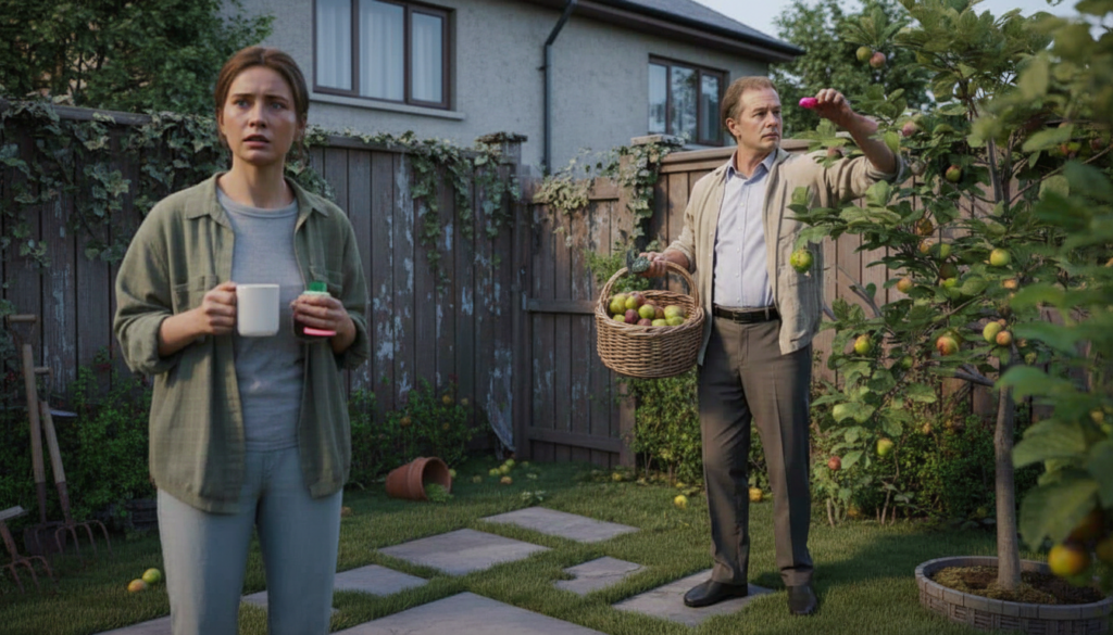 Landlord insists on the right to enter a tenant’s garden for fruit harvest—a chilling precedent that leaves renters uneasy