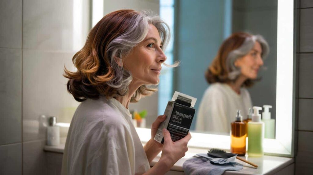 Goodbye to traditional hair dyes : a new trend is emerging that naturally covers grey hair while helping people look younger