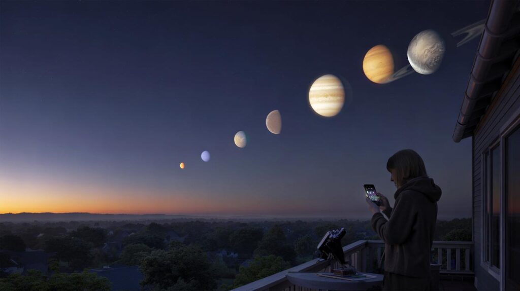 six-planet alignment this weekend