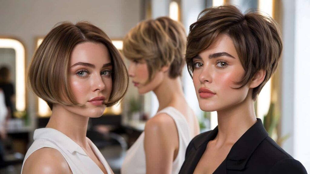 Short haircut for fine hair