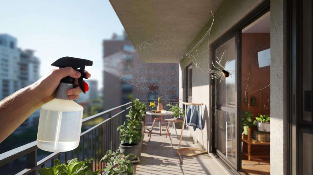 Spraying vinegar on the balcony: what it does and why everyone is recommending it