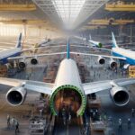 The world’s largest factory employs 30,000 people, could hold 3,753 Olympic pools, and can build eight jets at once