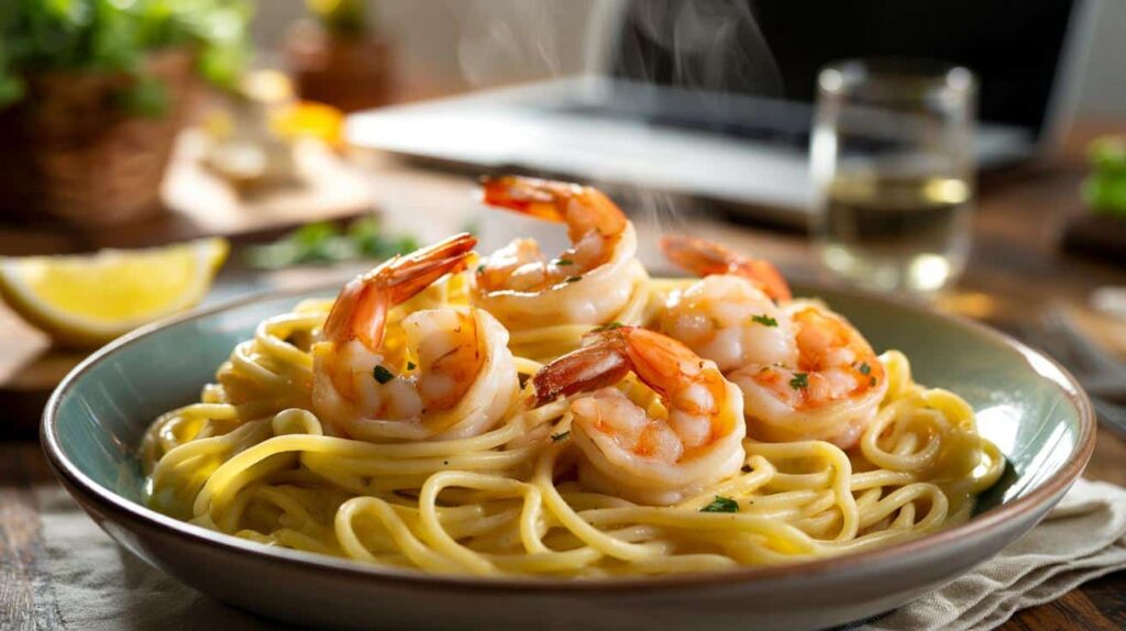 this-garlic-butter-shrimp-pasta-tastes-fancy-but-is-surprisingly-easy-to-make