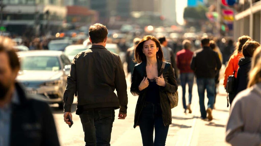 means when someone walks