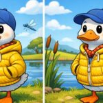 8-Second Visual Challenge: Can You Spot the 3 Differences in the Duck Wearing Jacket Image