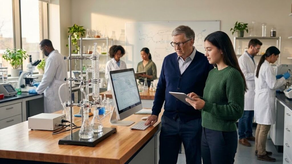 By working at his daughter’s