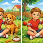 12-Second Challenge: Spot the 3 Differences Hidden in the Boy and Dog Picture