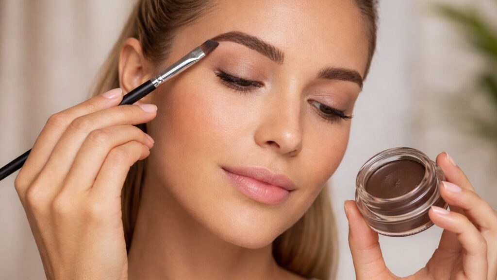 Homemade Eyebrow Gel Made With Aloe and Cocoa