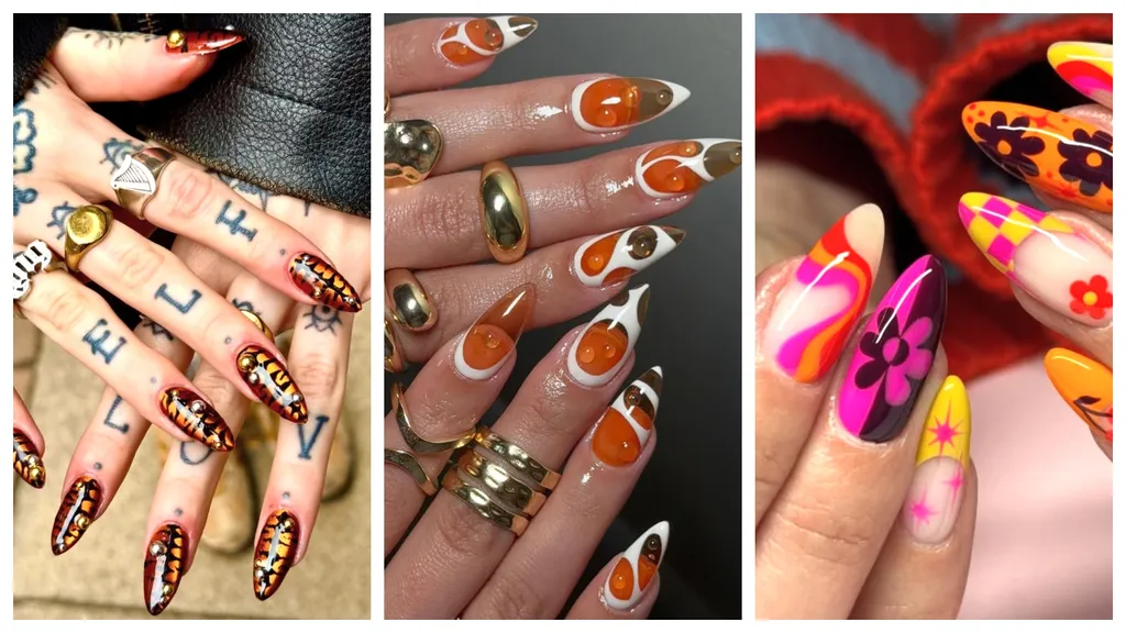 Orange Nail Designs