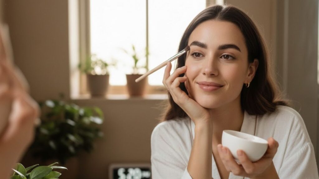 At-home eyebrow tinting method creates soft defined brows using an easy step-by-step technique