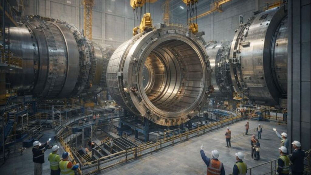Nuclear fusion is becoming less and less unattainable for the ITER project in southern France, which has just installed vacuum chamber module no. 5