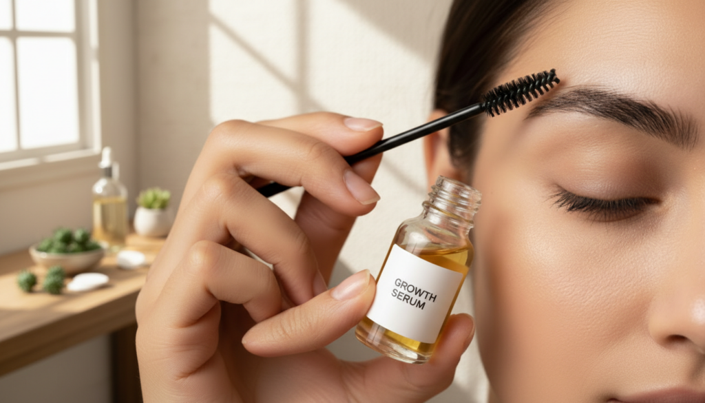 Simple castor oil routine helps grow fuller lashes and thicker brows naturally over time