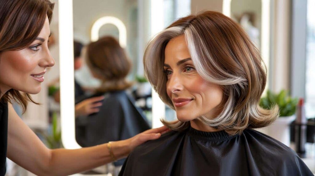 50-year-old women who color their hair”