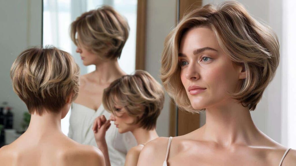 Short haircut for fine hair