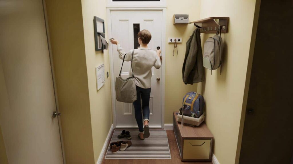 entryway pause that clears clutter