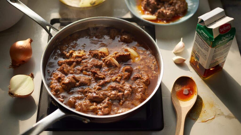 Simple Beef Mince Dinner With Onion Garlic
