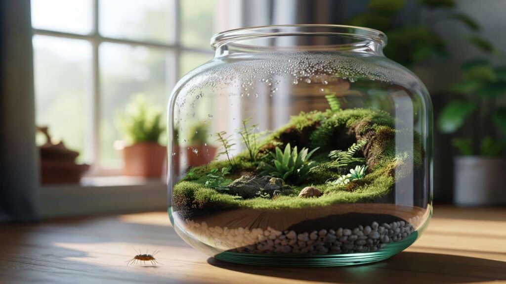 Tiny Self-Sustaining Terrarium Ecosystem
